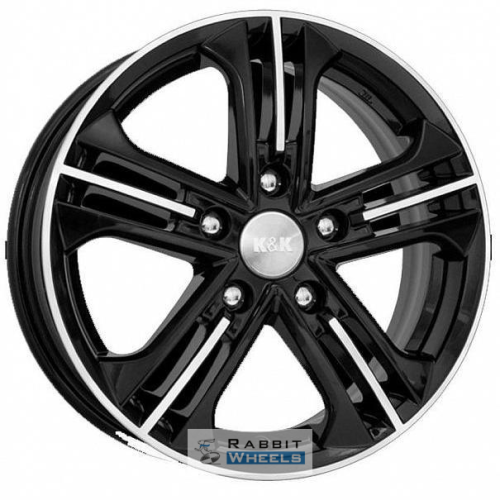 K&K Trinity 6.5x16 5*100 ET35 DIA67.1 Алмаз черный Литой