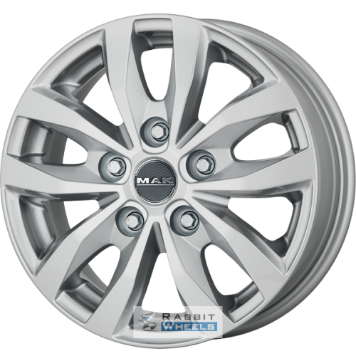 MAK Load 5 7x17 5*160 ET55 DIA65.1 Silver Литой