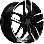 Khomen KHW 1708 6.5x17 5*114.3 ET45 DIA66.1 Black-FP Литой