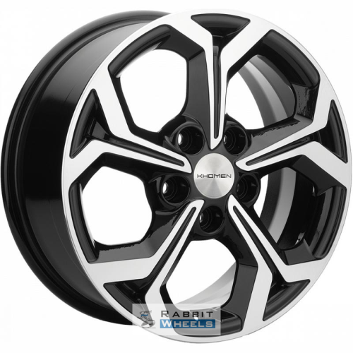 Khomen KHW 1606 6.5x16 5*114.3 ET43 DIA67.1 Black-FP Литой