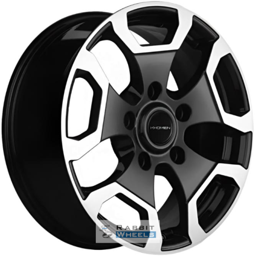 Khomen KHW 1725 6.5x17 5*139.7 ET40 DIA98.5 Black-FP Литой