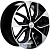 Khomen KHW 1703 7x17 5*108 ET45 DIA60.1 Black-FP Литой