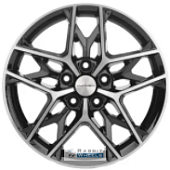 Khomen KHW 1709 7x17 5*110 ET45 DIA67.1 Black-FP Литой
