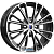 K&K Меандр 6x16 4*100 ET40 DIA67.1 Алмаз черный Литой