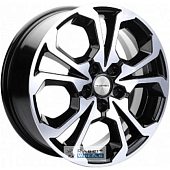 Khomen KHW 1711 6.5x17 5*108 ET43 DIA65.1 Black-FP Литой