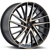 Harp Y-697 8.5x20 5*112 ET35 DIA66.6 Satin black with machined face and tinted clear Литой