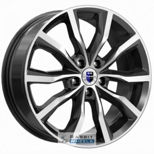 K&K Портер 7.5x18 5*108 ET45 DIA67.1 Алмаз черный Литой