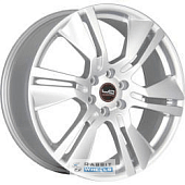 Replica LA CL6 8x20 6*120 ET53 DIA67.1 Silver Литой