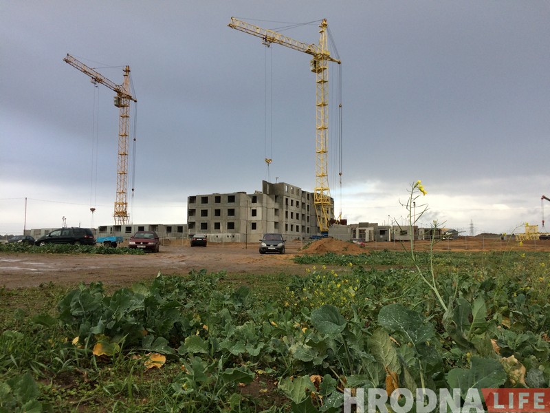 У новым мікрараёне Грандзічы пачалі будаваць першы дом
