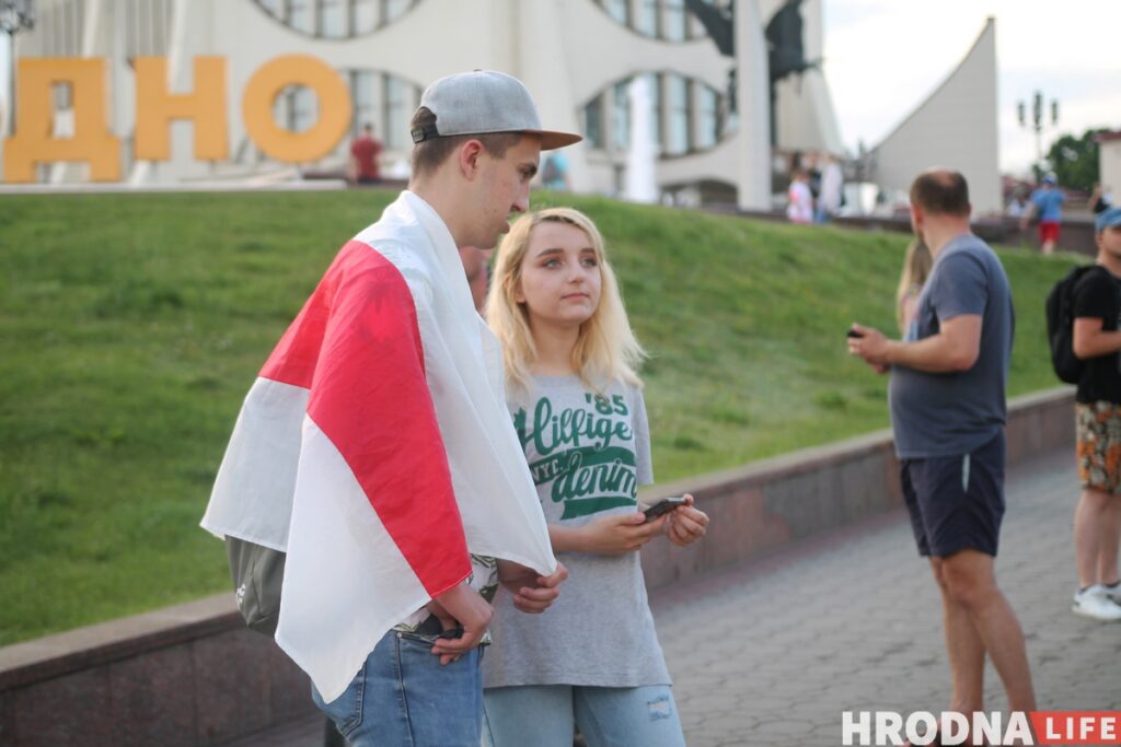 У Гродне адбылася акцыя салідарнасці з затрыманымі
