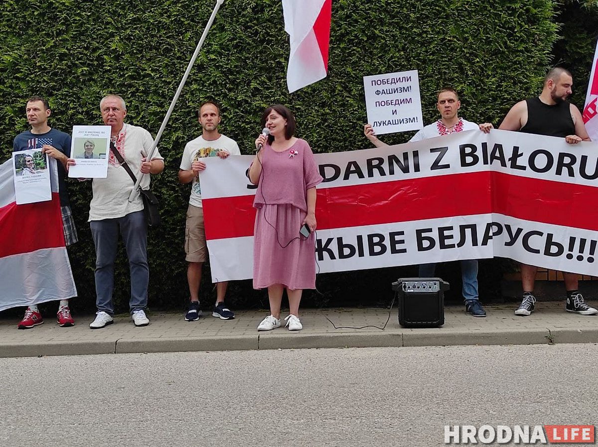 Беларусы Беластока выйшлі на акцыю салідарнасці