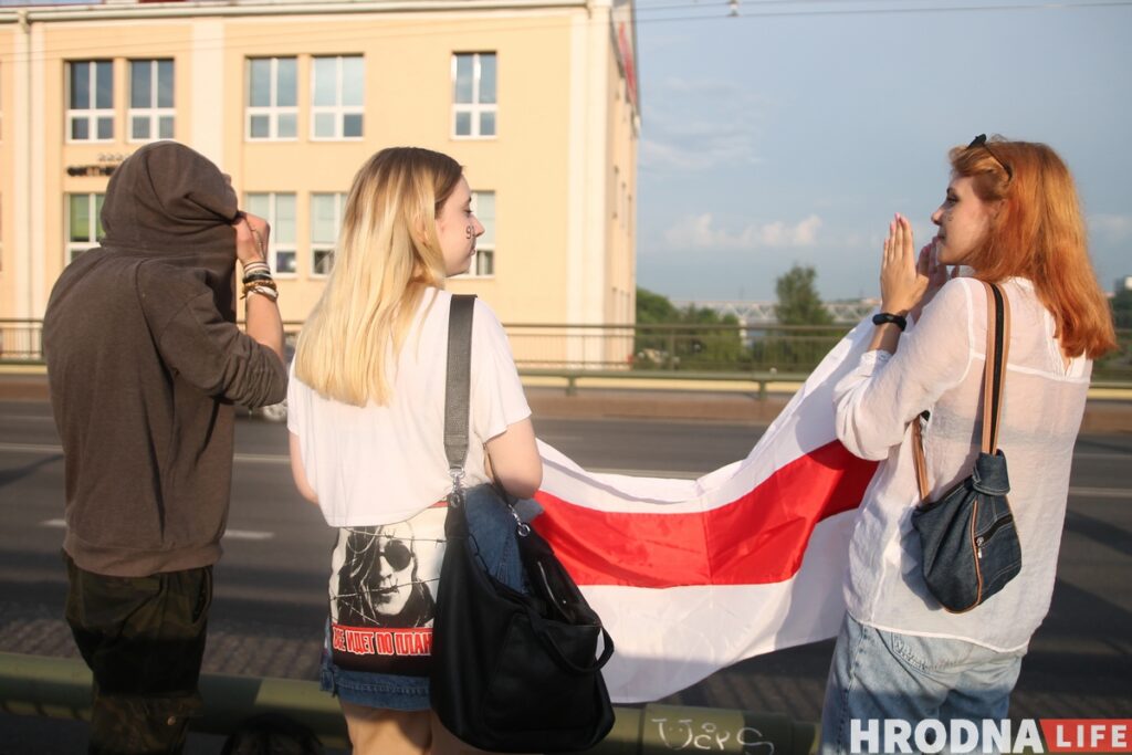 В Гродно прошла акция солидарности с задержанными