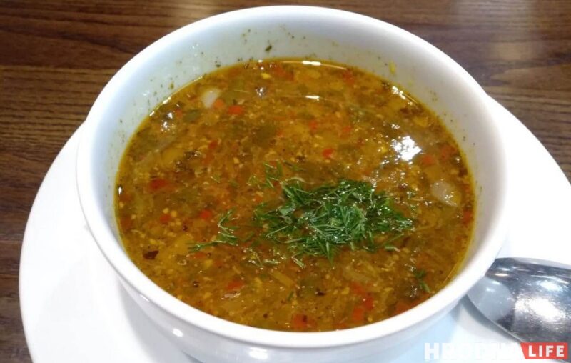 гастрофест, Суп из сета "Хинкальни" - вкусный, но непривычно острый. Фото: Эльдар Шумило