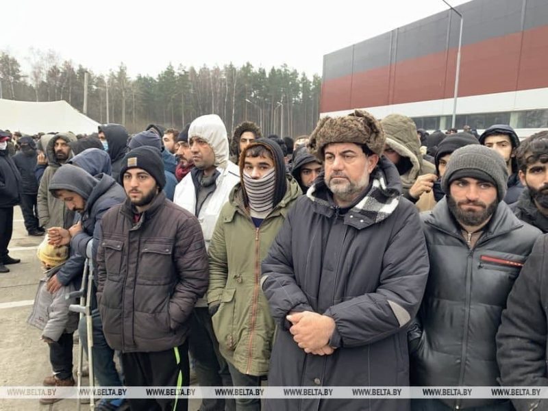 Александр Лукашенко приехал к мигрантам в Брузги