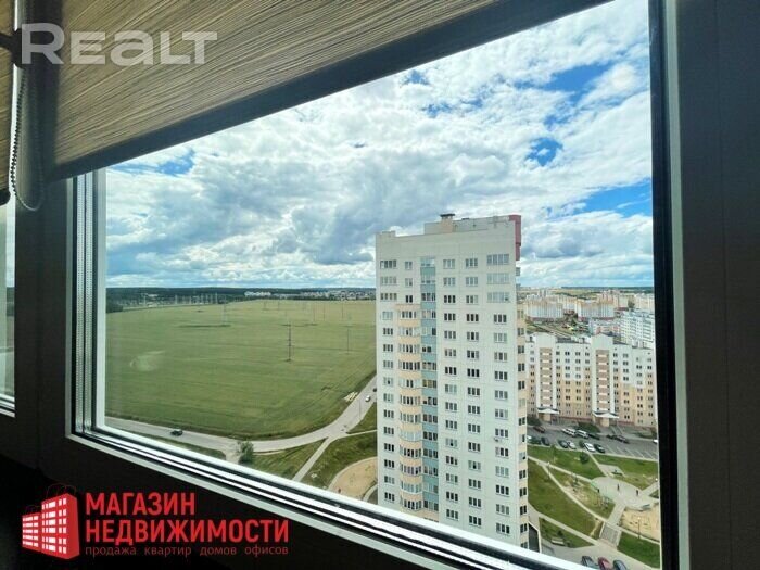 Вид из окна в двухуровневой квартире на Кремко. Фото realt.by