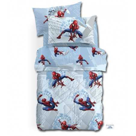 Flanelle Parure de lit pour lit 1 personne Set Draps Spiderman MANHATTAN