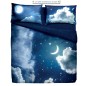 Duvet Set - a fitted sheet, duvet cover and two pillow cases "Sweet Moon"