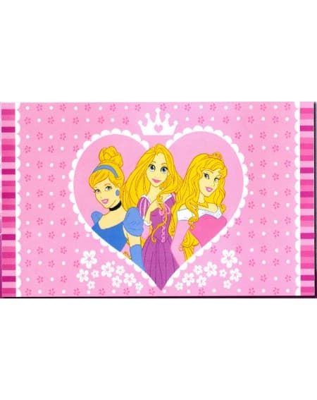 Tappeto Principesse Aurora Cenerentola Rapunzel 140 X 80 Cm Disney