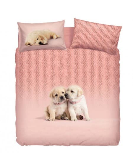 Duvet Set cover a fitted sheet and two pillow cases SOFT DOGS BY BASSETTI