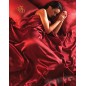 Satin King Duvet Cover, Fitted Sheet and 4 Pillowcase Bedding Set