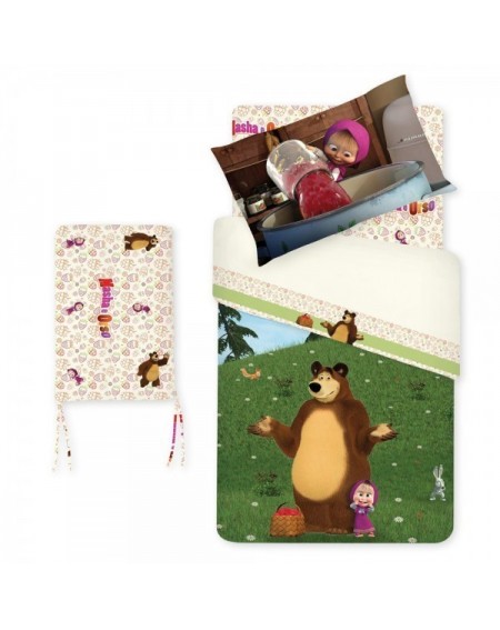 Comforter and bumper for your baby's bed Masha and the Bear WOODS