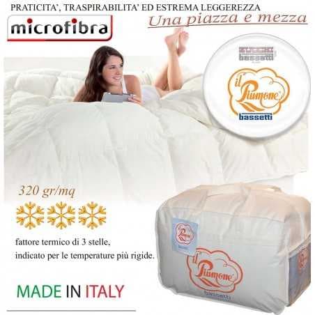 Microfiber White Down Comforter Bassetti 200 x 200 cm