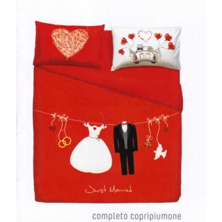 SUPER KING SIZE DUVET COVER Love Is a Couple BY BASSETTI