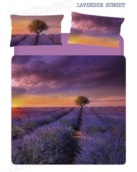 Super king size sheet set Lavender Sunset
