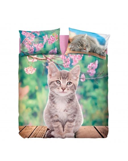 Duvet cover ,Fitted sheet with elasticated corner LUCKY CAT