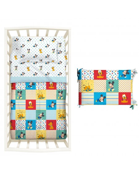 comforter and bumper Baby Bedding Set Mickey Folk