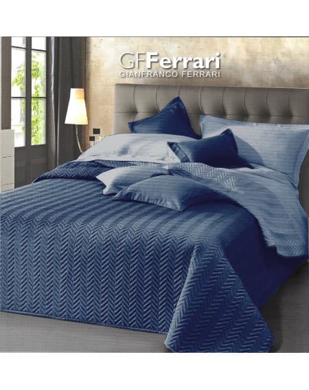 Beadspread bed-cover Clio BlUE