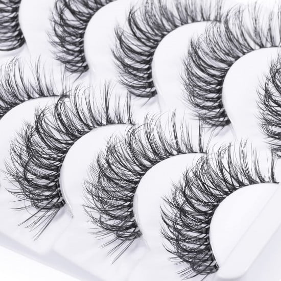 3D Clear Band Faux Mink Lashes Fluffy V612