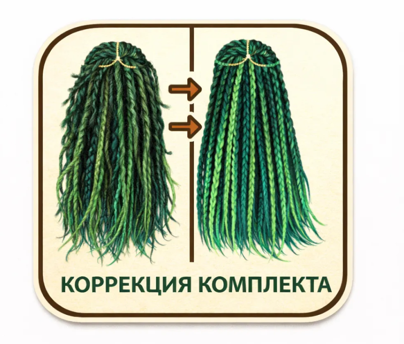 Коррекция комплекта декос-дредов (DE-комплекта)