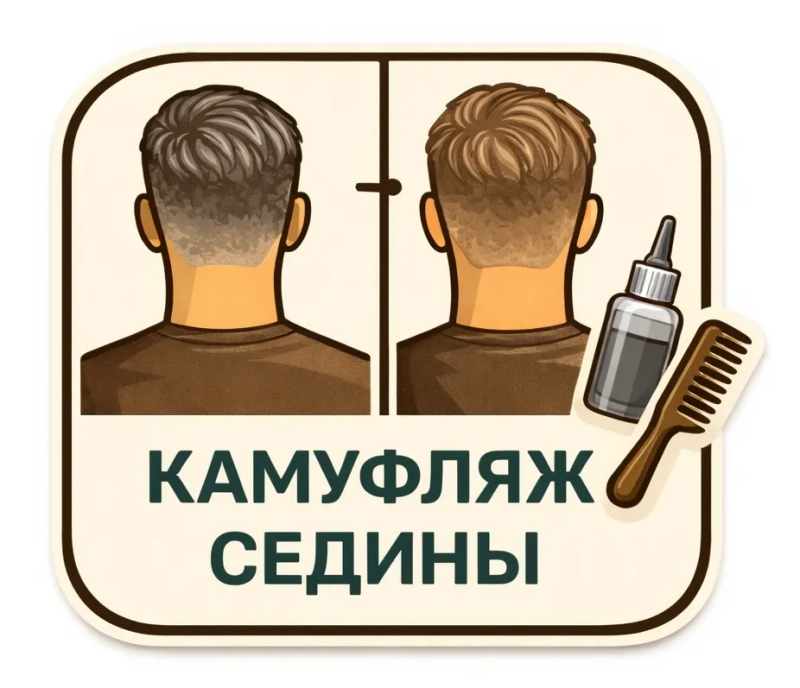 Камуфляж седины для мужчин