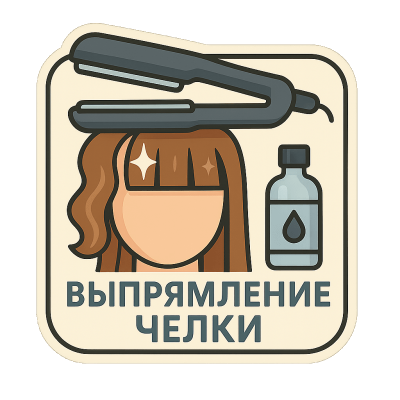 Выпрямление челки