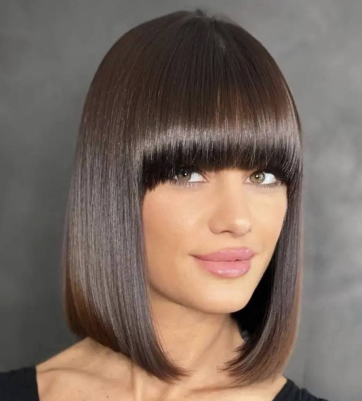 Выпрямление челки