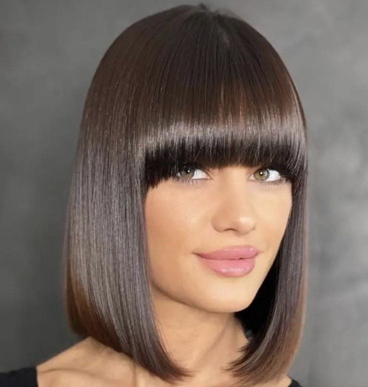 Выпрямление челки