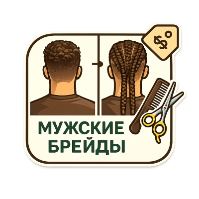 Мужские брейды