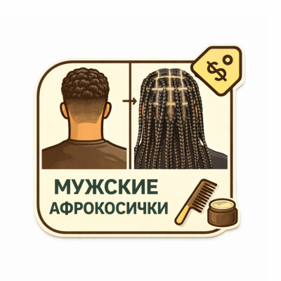 Мужские афрокосички