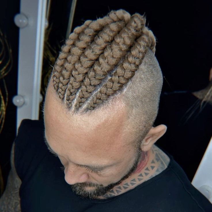 Мужские брейды с канекалоном на андеркате