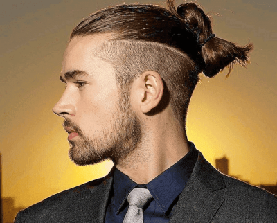выбритые бока длинные волосы мужская прическа | Дзен