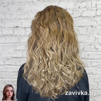 Карвинг завивка на длинные волосы — натуральные волны