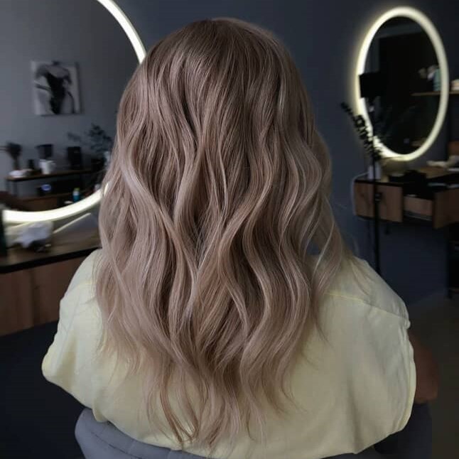 Укладка на крупный локон