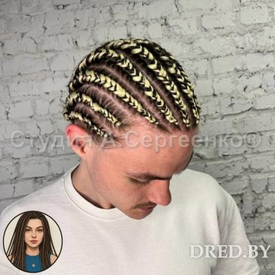 Брейды с канекалоном — контрастные чёрно-белые косы