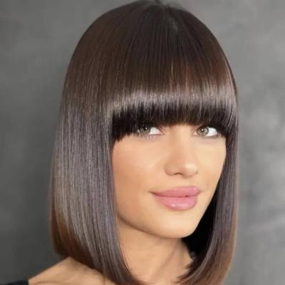 Выпрямление челки