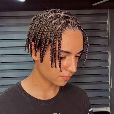 афрокосички на теменной зоне у мужчин