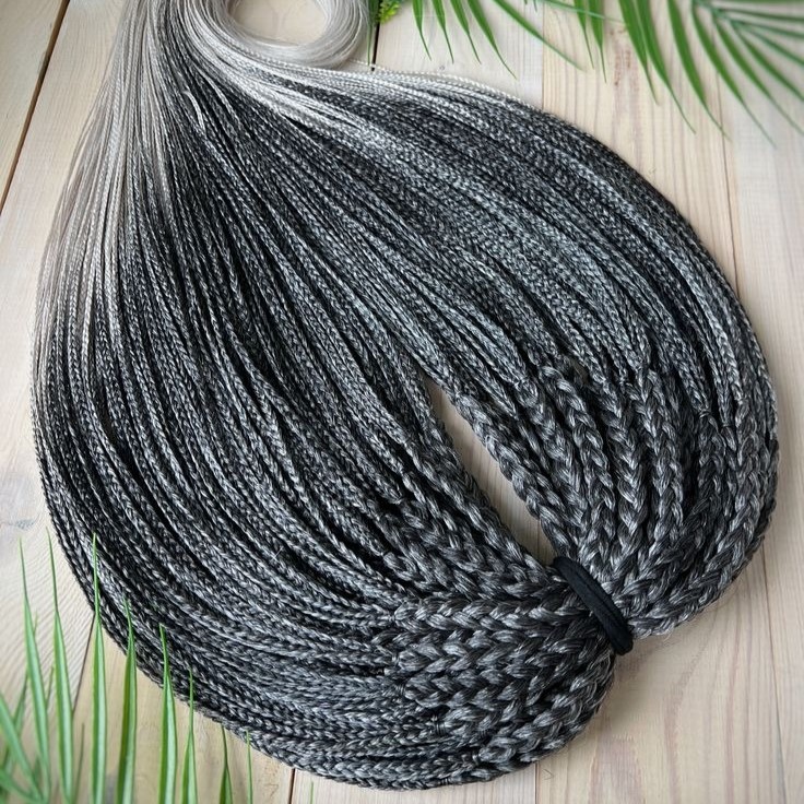 Комплект микро-кос — де-косы с несколькими тонкими косичками