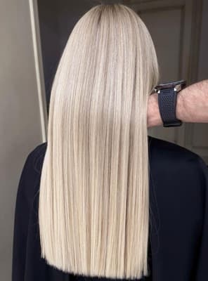 Стрижка-лесенка на длинные волосы