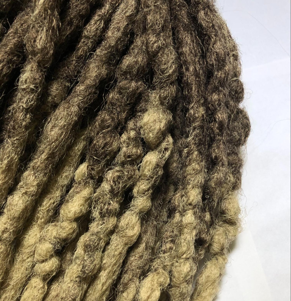 Де-дреды средние на затылок (гофродреды)