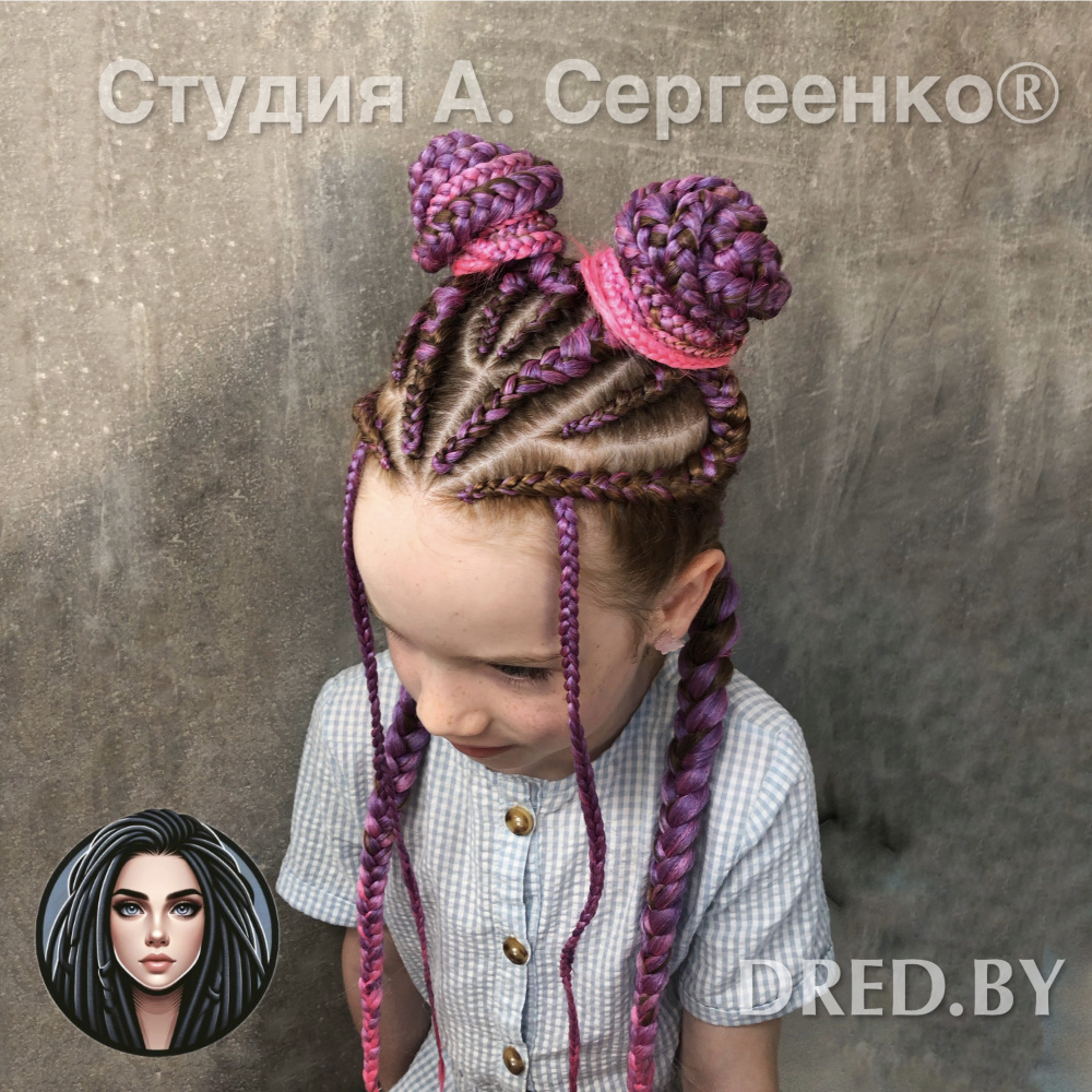 Сфинкс Брейды (8шт) + Косы на затылке (2 шт)